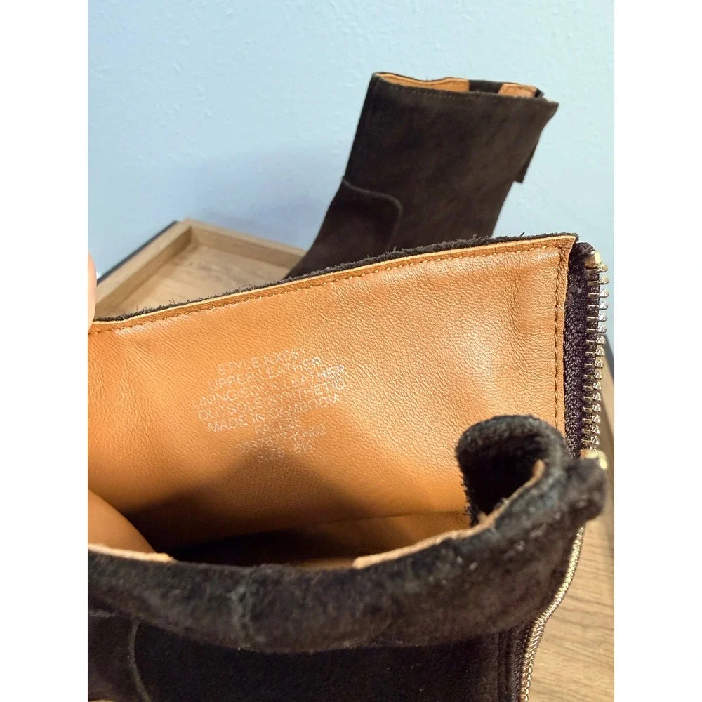 Madewell The Lexie Ankle Boot Dark Carob Brown‎ Size 6.5